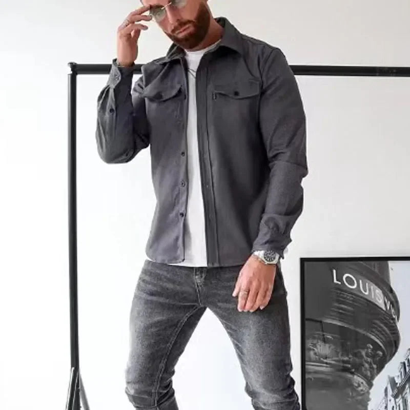 Urban Classic Single-Breasted Overcoat