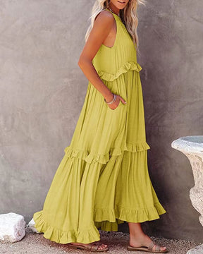 Elegant Ruffle Rachel Dress