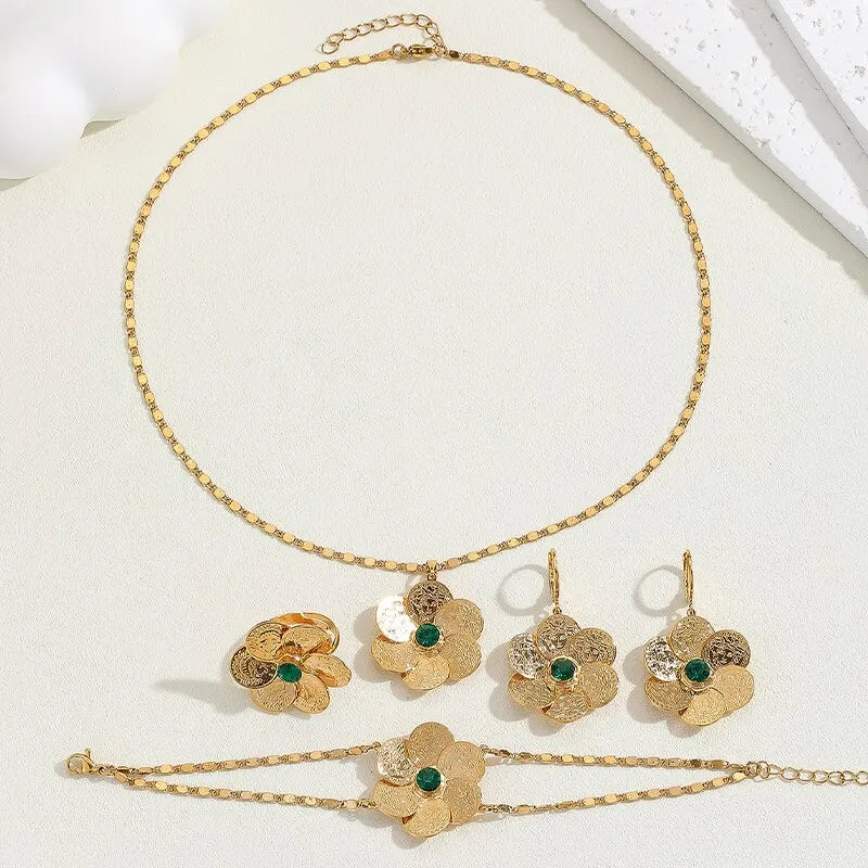 Alina flower jewelry set