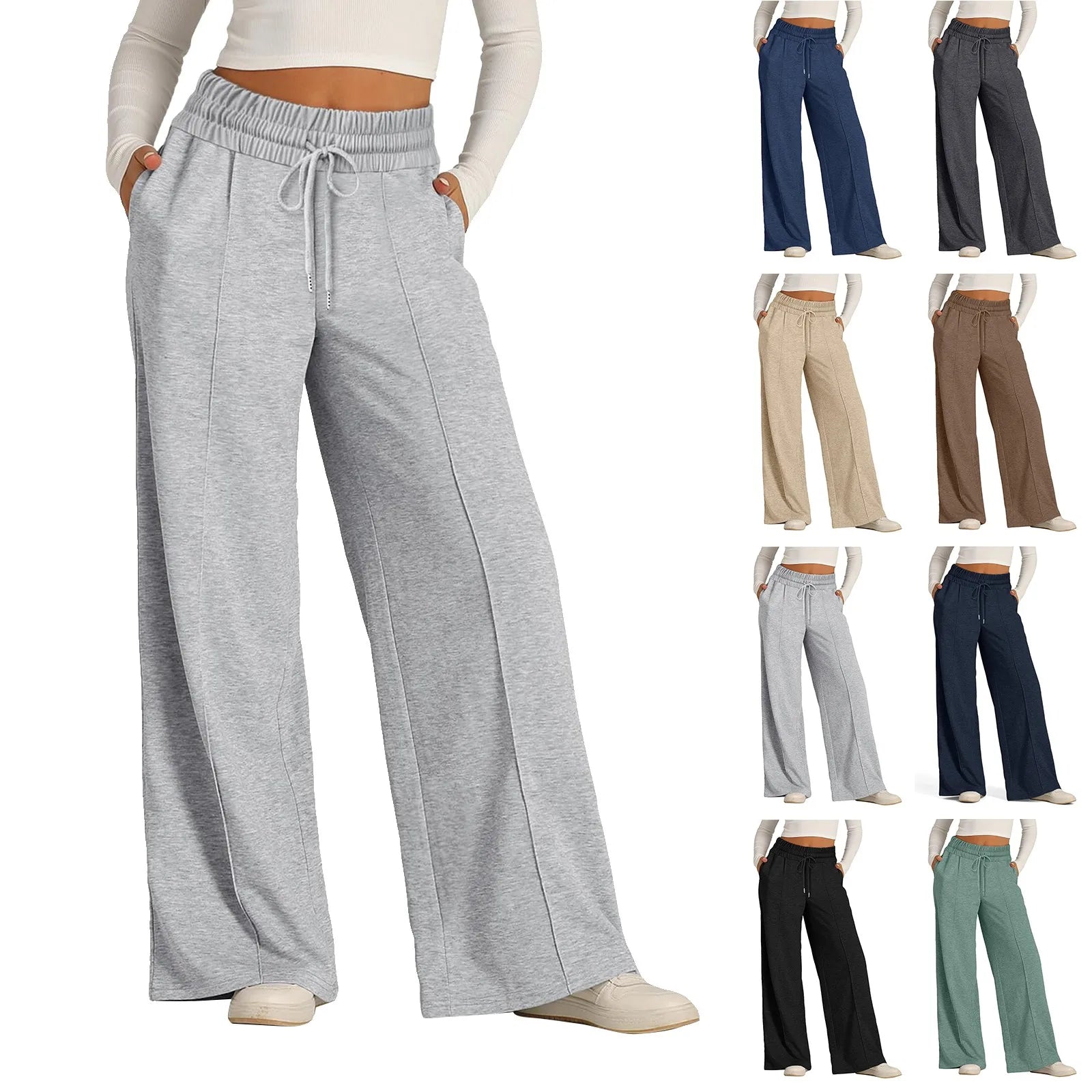 Women's Luxe Wide-Leg Sweatpants