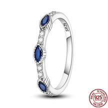 Onnat Blue Stones Ring - 925 Silver