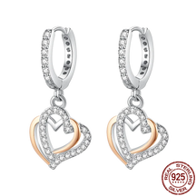 Double Heart Hoop Earring P Onnat - Silver 925