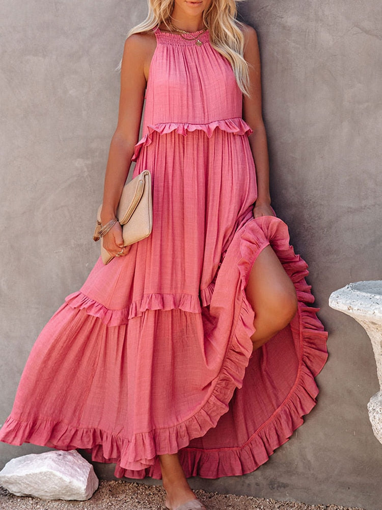 Elegant Ruffle Rachel Dress