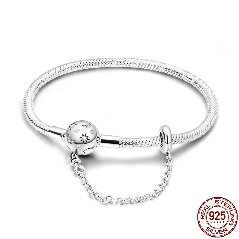 Star Bracelet With Onnat Lock - 925 Silver