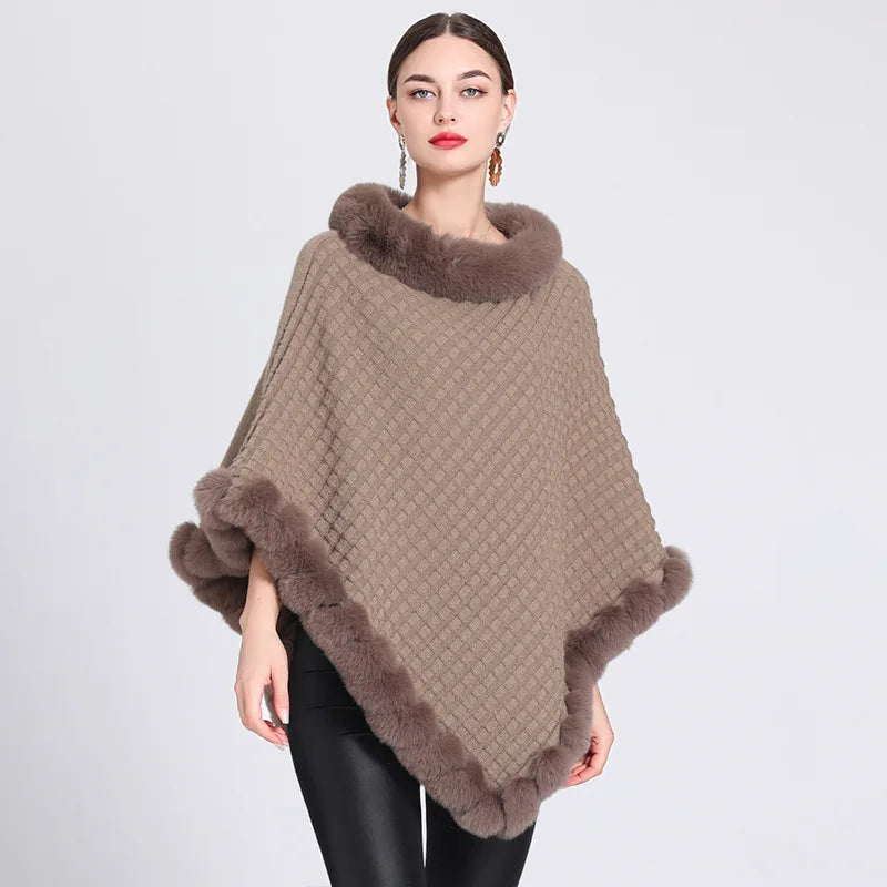 BellaNevada™ – Poncho de inverno feminino 