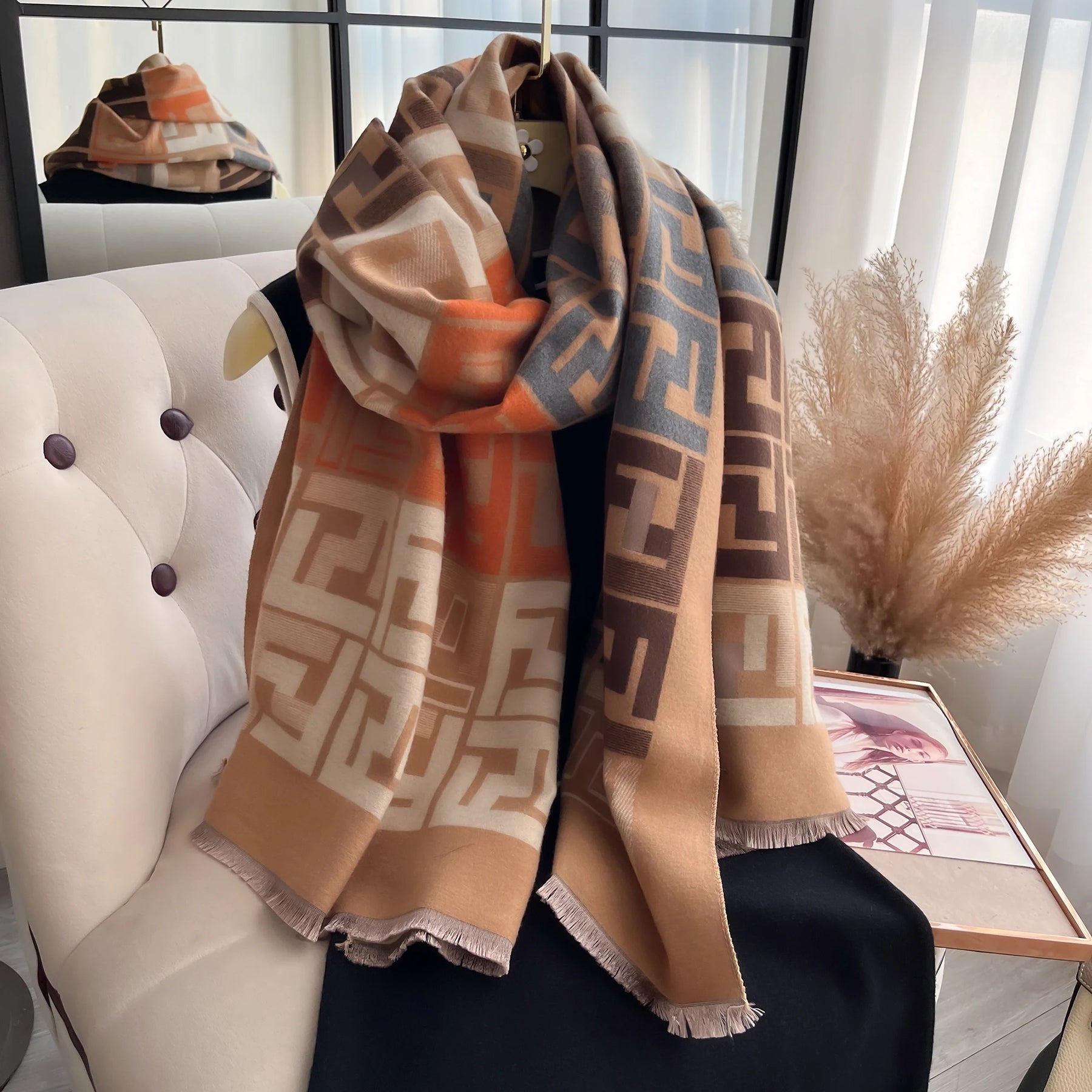 ChicWarmth™ – Xale Pashmina Dupla Face