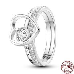 Luxury Heart Ring Onnat- 925 Silver