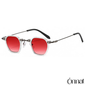 Rive Glasses Transparent | Red Sunglasses