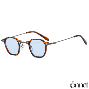 Rive Glasses Leopard | Blue Sunglasses