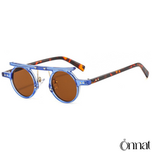 Sunset Glasses Blue And Leopard | Brown Sunglasses