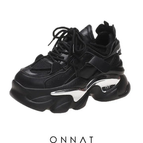 Alana Platform Sneakers Black / 35 Shoes