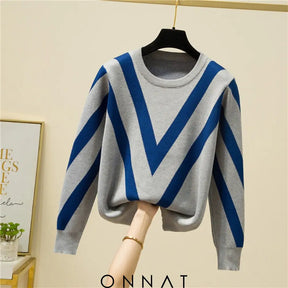 Amari Long Sweater Blue / One Size Sweaters & Cardigans