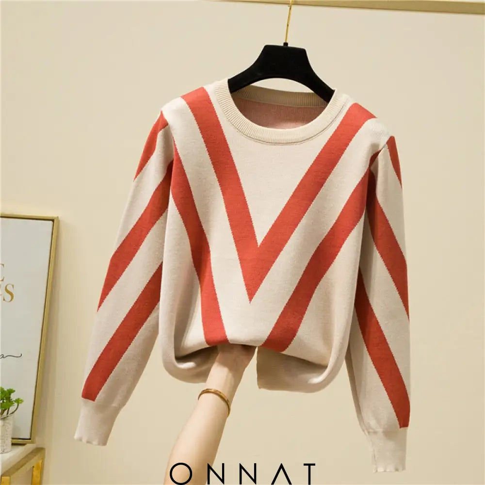 Amari Long Sweater Orange / One Size Sweaters & Cardigans