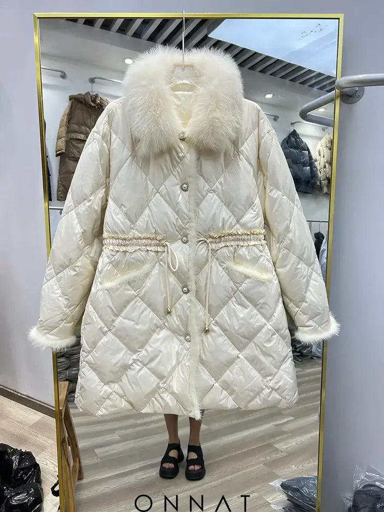 Annelise Overcoat White / M Coats & Jackets