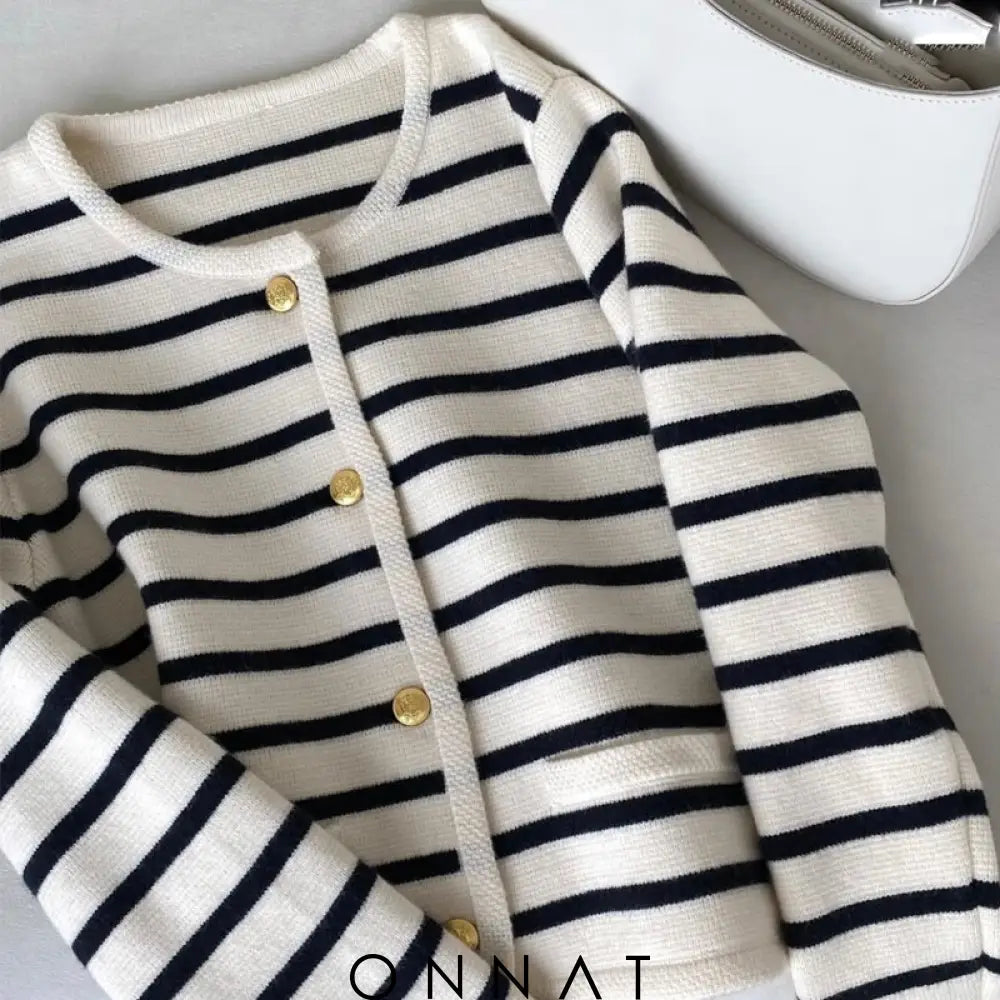 Aubrey Striped Sweater Sweaters & Cardigans