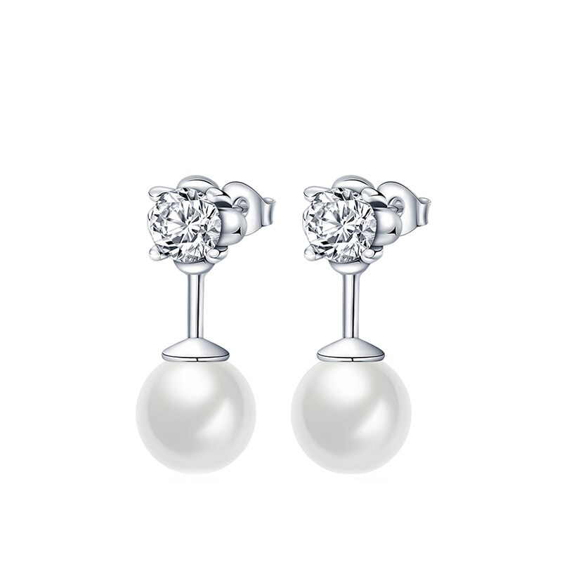 Onnat Studded Pearl Earring - 925 Silver