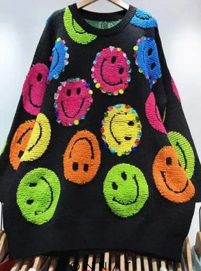 Beads Cute Cartoon Pullover Sweater Sweaters & Cardigans