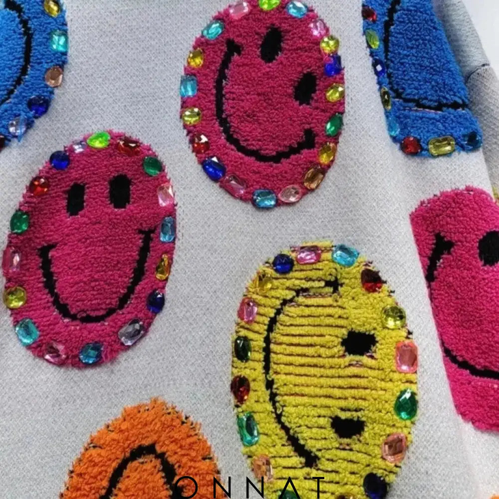 Beads Cute Cartoon Pullover Sweater Sweaters & Cardigans