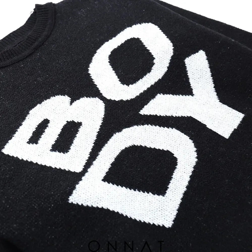 Bold Lettering Sweatshirt Sweaters & Cardigans