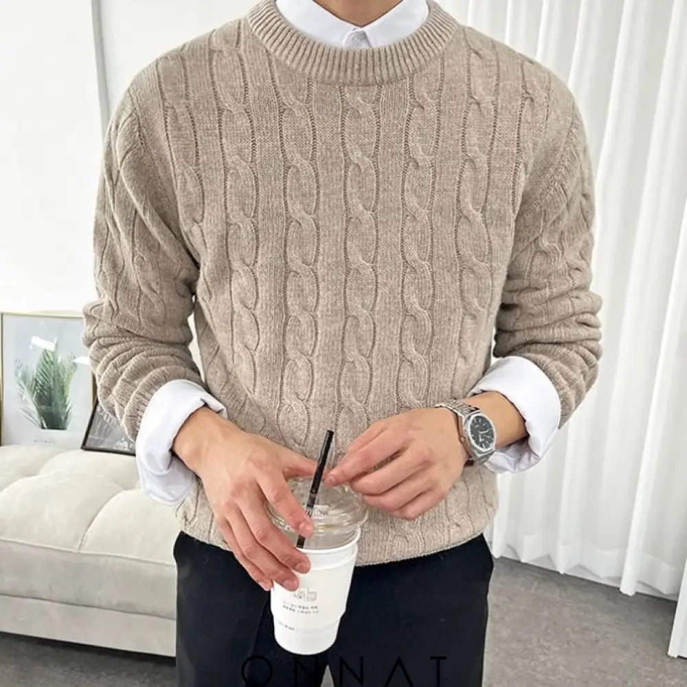 California Cable Sweater Menswear