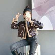 Charming Cocoon Winter Jacket Brown / S Coats & Jackets