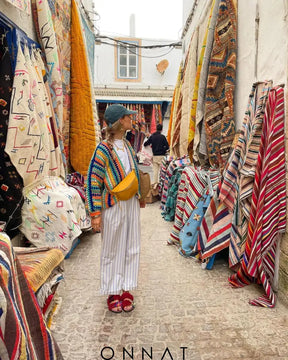 Colorful Striped Knitted Cardigan Sweaters & Cardigans