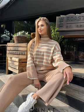 Cozychic Striped Ensemble Women’s Sets