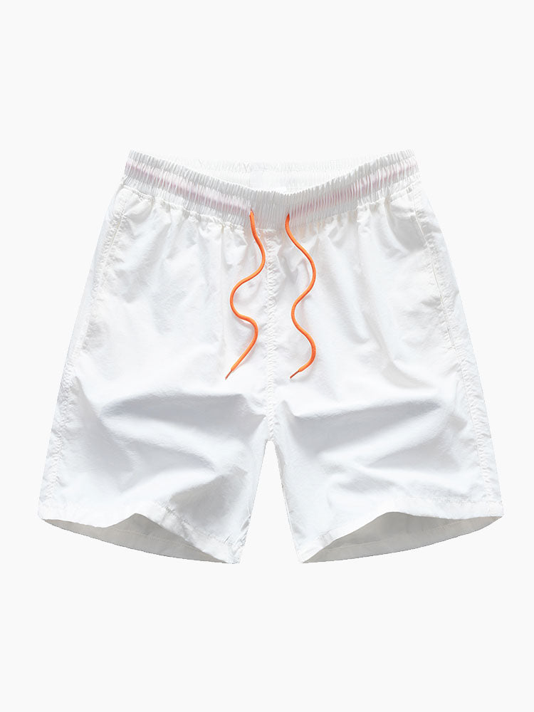 Hemd mit Knopfleiste und Badeshorts mit Flamingo-Tropenprint