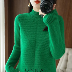 Danille Sweater Green / S Sweaters & Cardigans