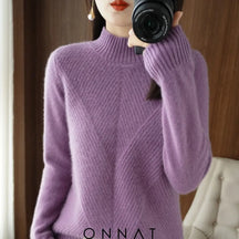 Danille Sweater Purple / S Sweaters & Cardigans