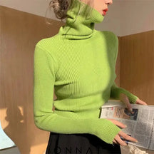 Delilah Turtleneck Sweater Light Green / S Sweaters & Cardigans