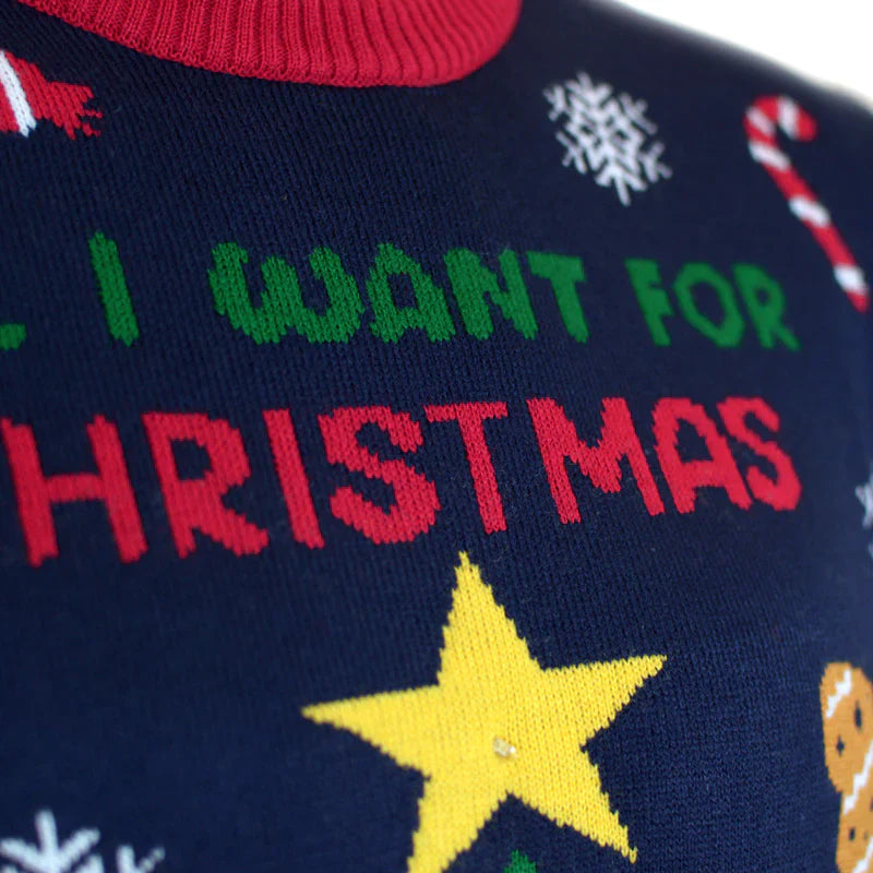 Light-Up Christmas Feast Sweater