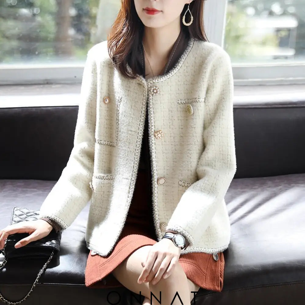 Elegant Cardigan Noelle Beige / S Sweaters & Cardigans