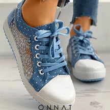 Emelly Jeans Sneakers Blue / 34 Shoes