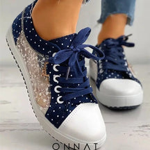 Emelly Jeans Sneakers Navy Blue / 34 Shoes