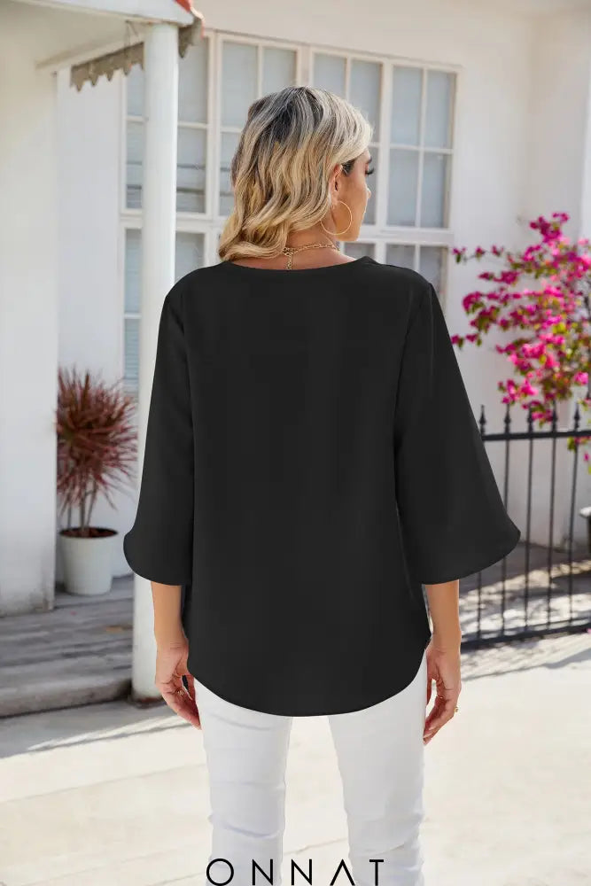 Emy Onnat - Blouse Met V-Hals Tops