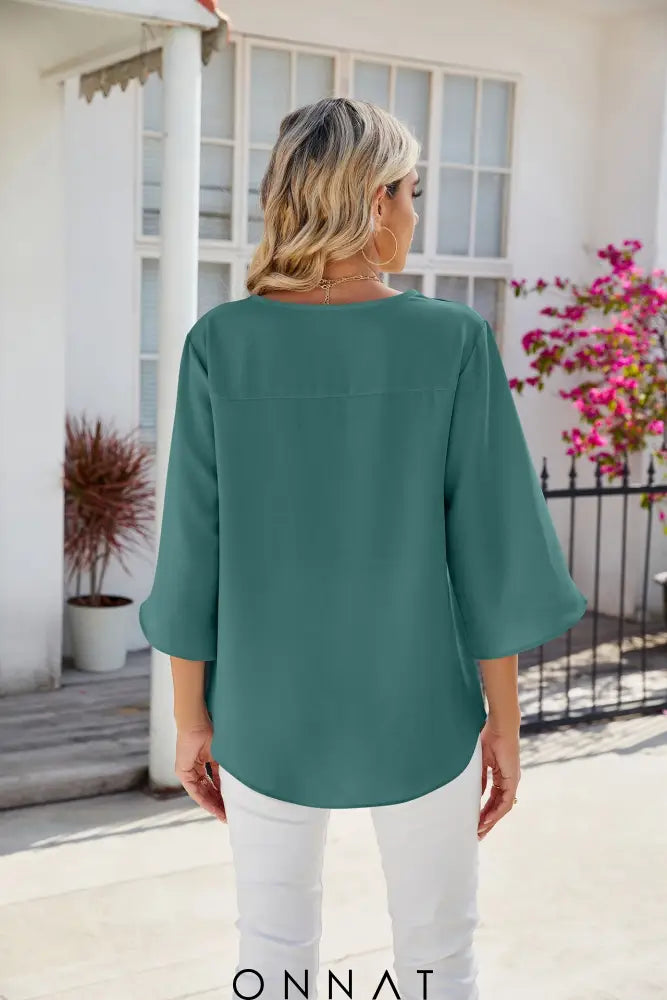 Emy Onnat - Blouse Met V-Hals Tops