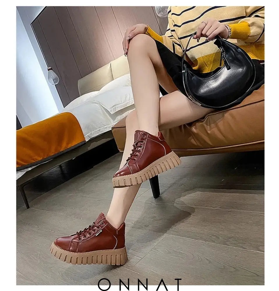 Fashionable Boots - Comfortable And Supportive Shoes With Thick Soles Shoes