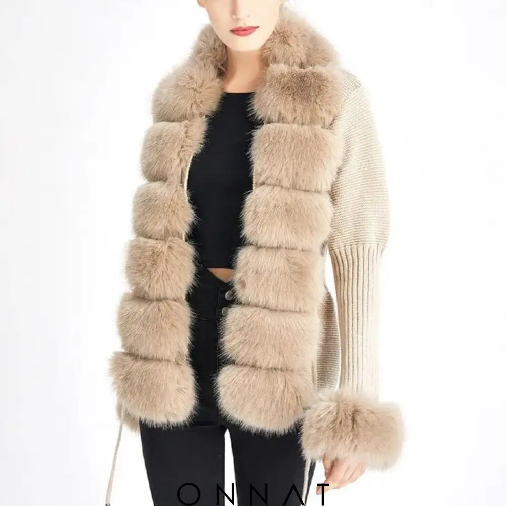 Faux Fur Cardigan Sydney Coats & Jackets