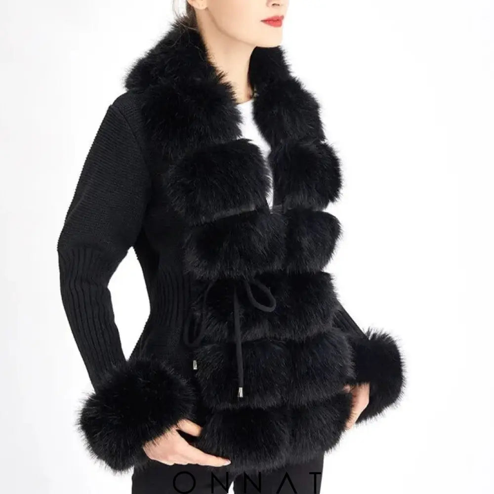 Faux Fur Cardigan Sydney Coats & Jackets