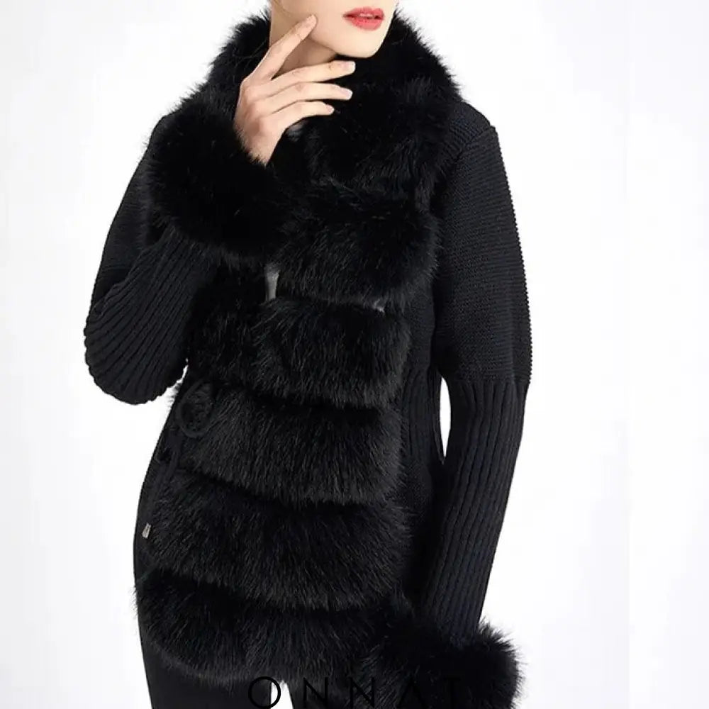 Faux Fur Cardigan Sydney Coats & Jackets