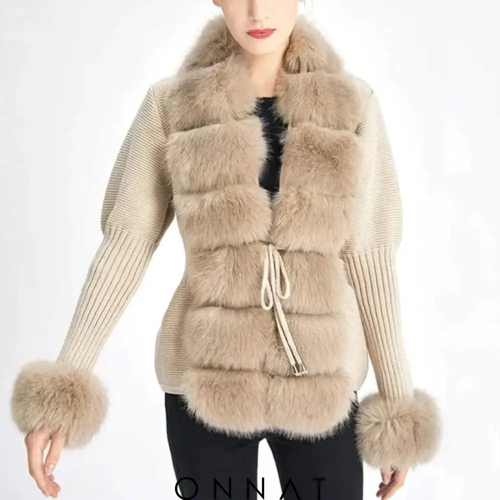 Faux Fur Cardigan Sydney Coats & Jackets