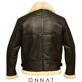 Faux-Sheepskin Leather Jacket Menswear