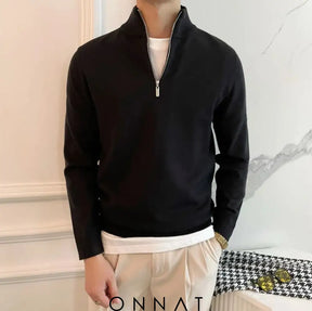 Fine Quarter Zip Sweater Menswear