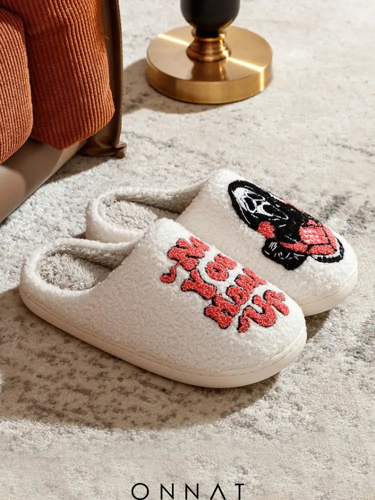 Ghostface Halloween Slippers Sandals