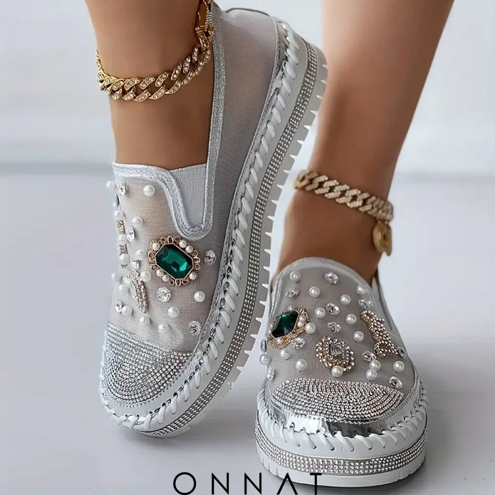 Glamuor Moccasins White-Cremy / 35 Shoes