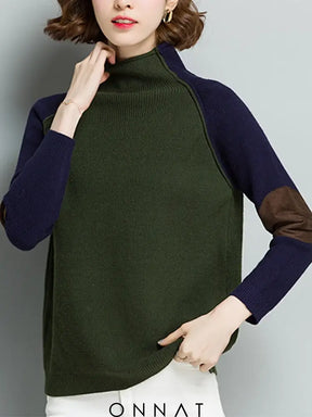 Hailey Knitted Sweater Green / S Sweaters & Cardigans