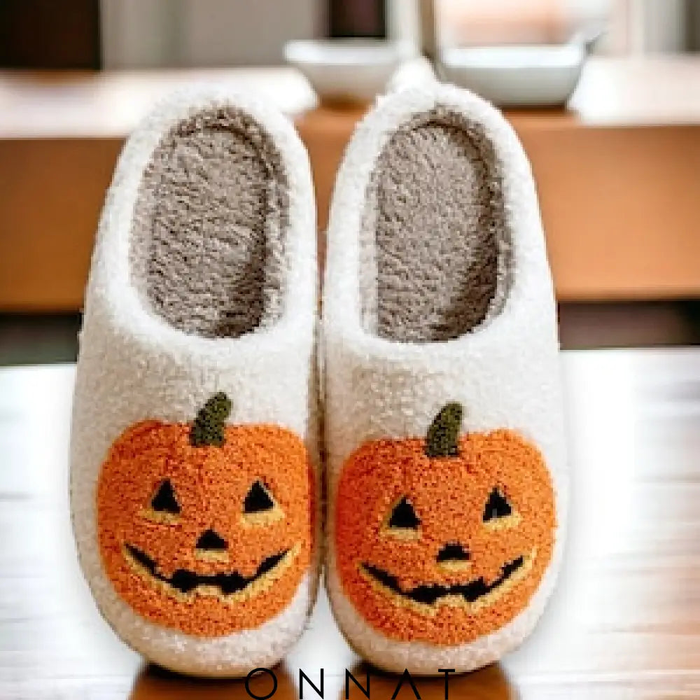 Halloween Pumpkin Slipper Sandals