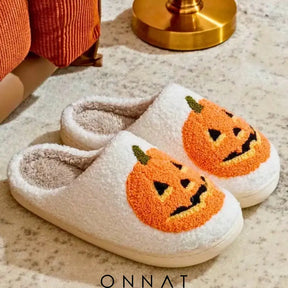 Halloween Pumpkin Slipper Sandals