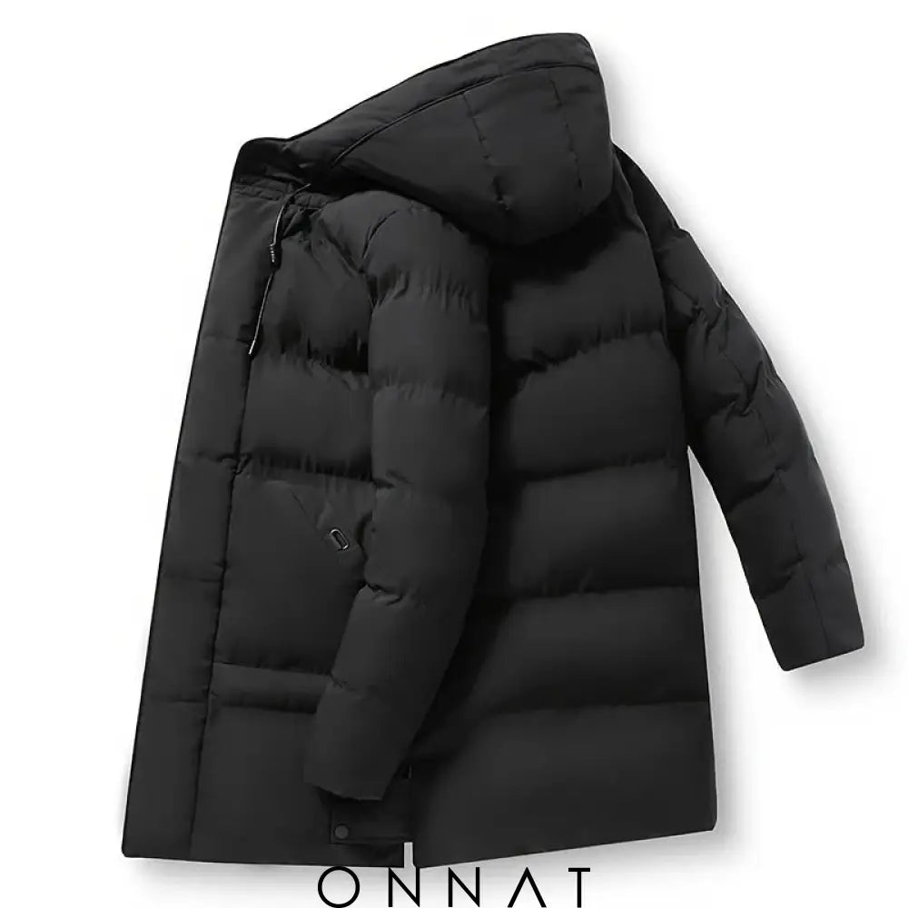 Hooded Mid-Length Jacket Menswear